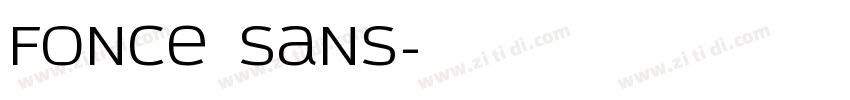 Fonce Sans字体转换